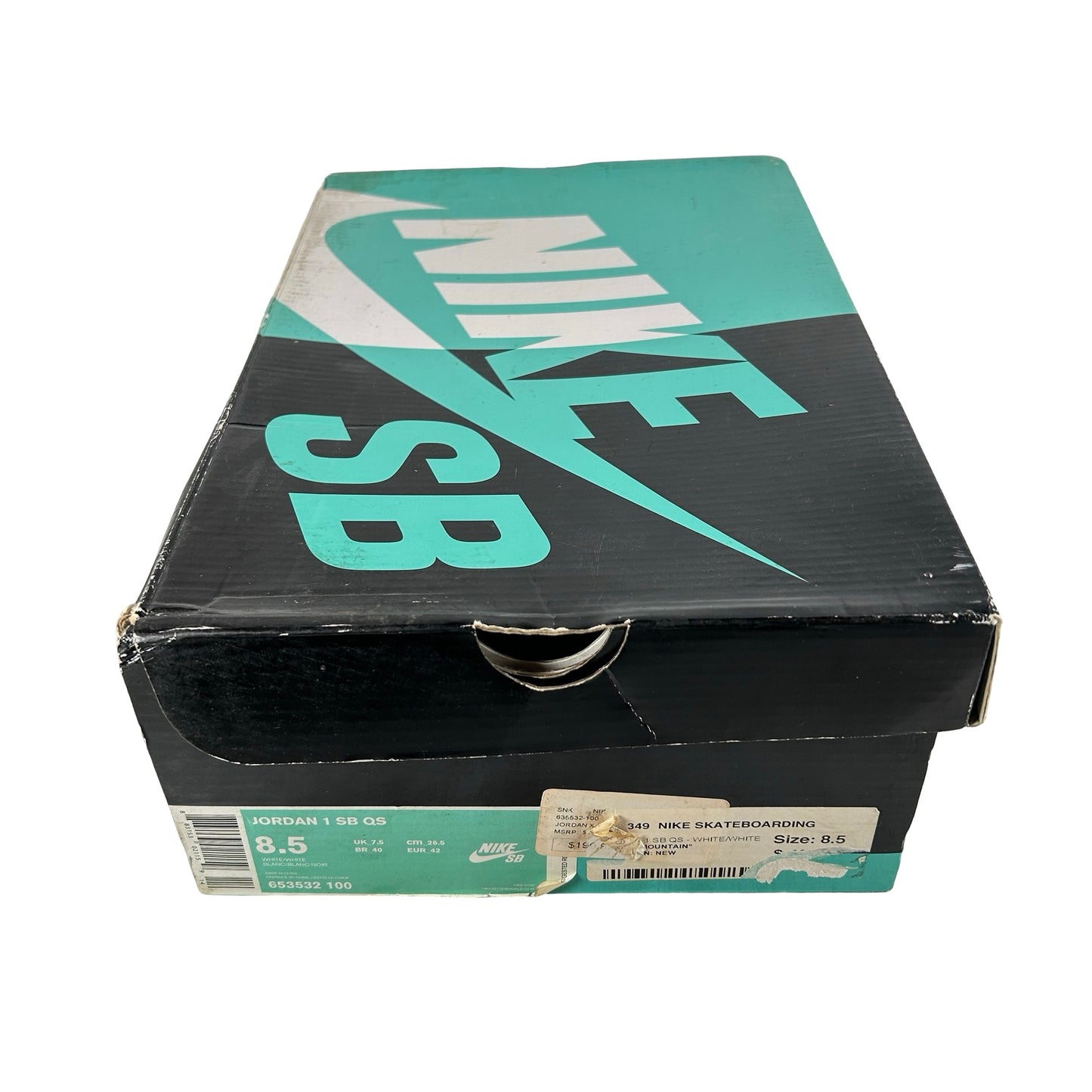 653532 100 Jordan 1 SB Lance Mountain White [USED] - 8.5 M (Used)