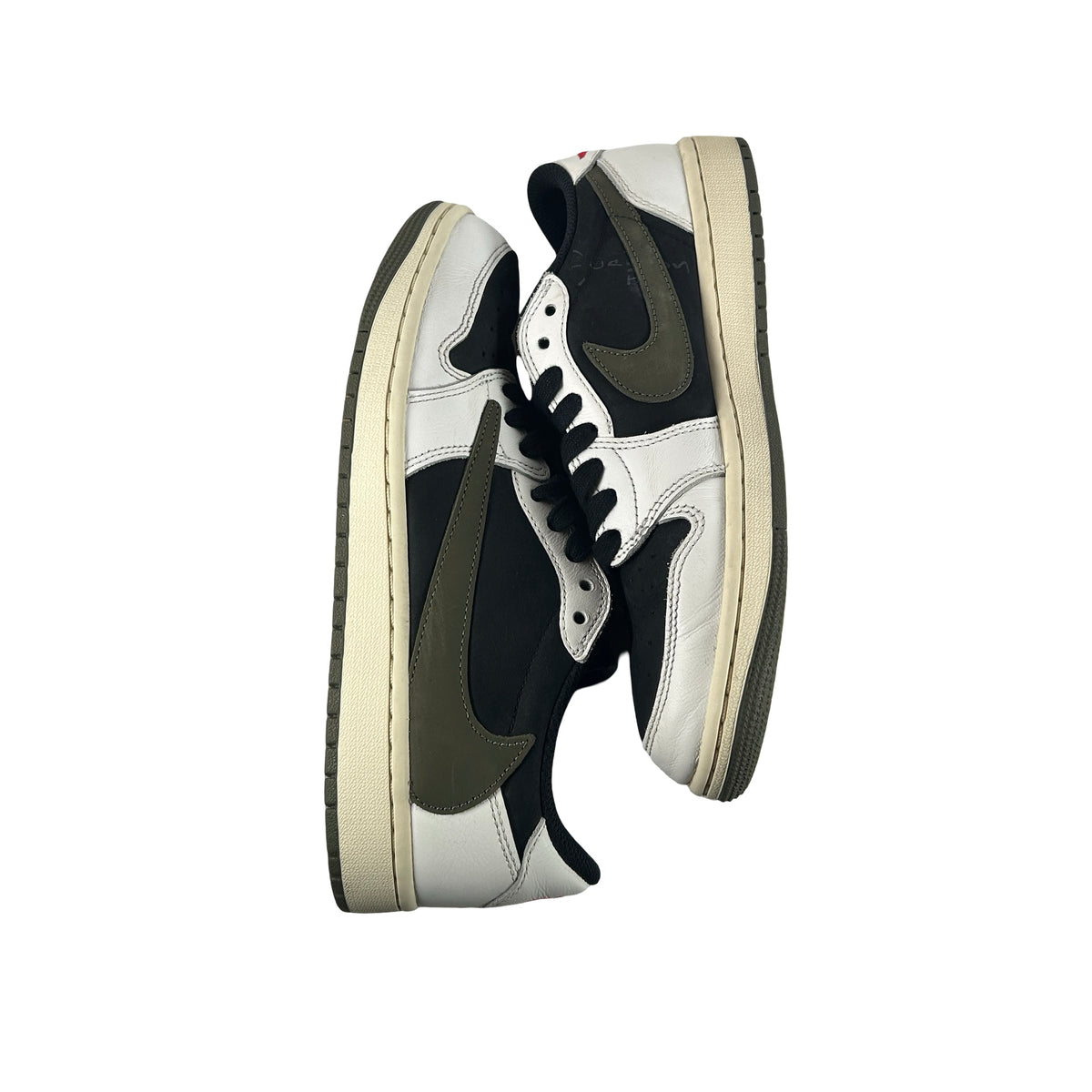 DZ4137 106 Jordan 1 Retro Low OG SP Travis Scott Olive (W) [USED] - 9 W (Used7)