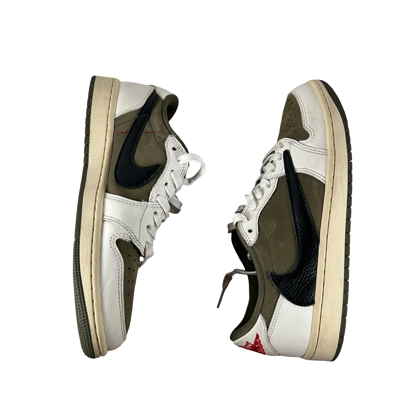 DM7866 200 Jordan 1 Retro Low OG SP Travis Scott Medium Olive [USED] - 8 M (Used) (No Box)