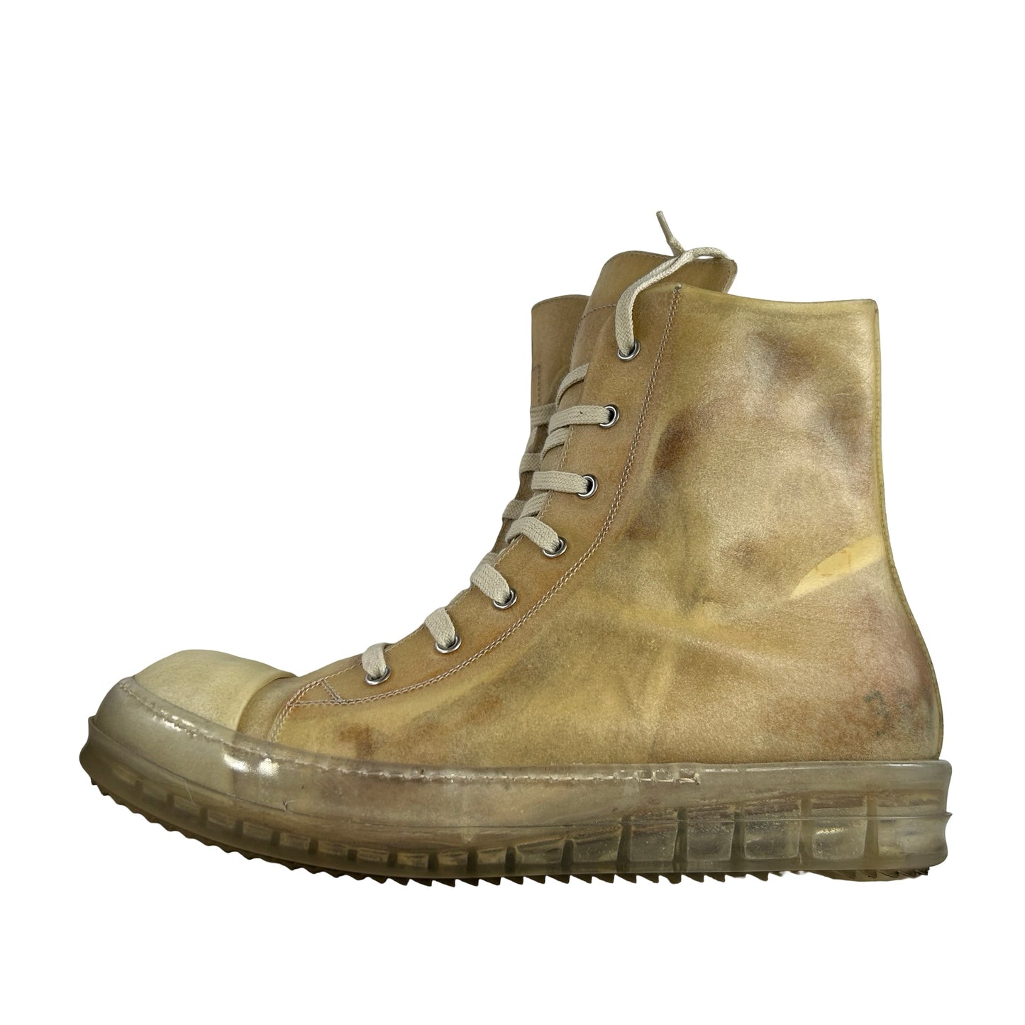 RU01C4890 LCT 211010 Rick Owens EDFU High Natural Transparent [USED] - EU 44 (Used)
