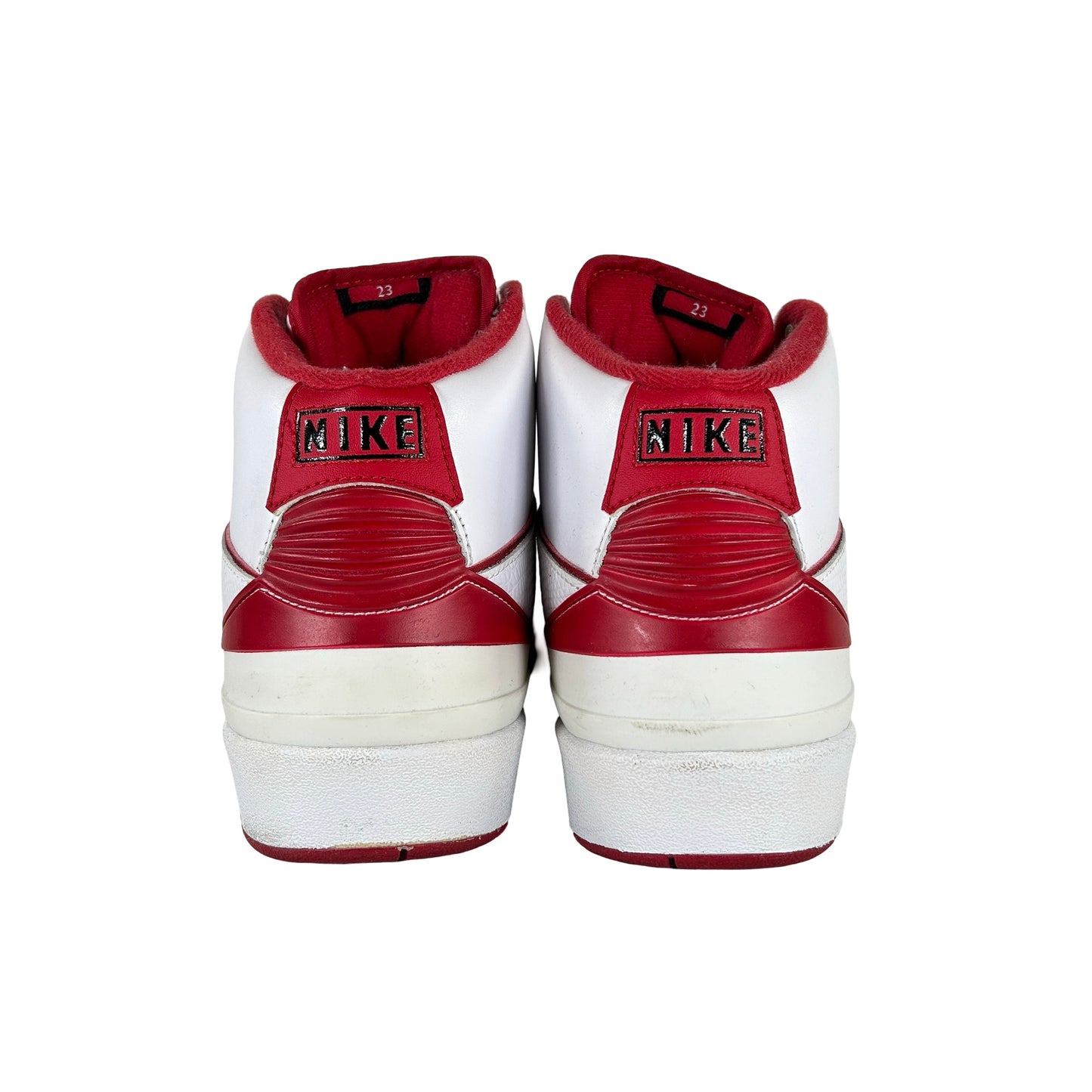 385475 102 Jordan 2 Retro White Red (2014) [USED] - 8.5 M (Used)