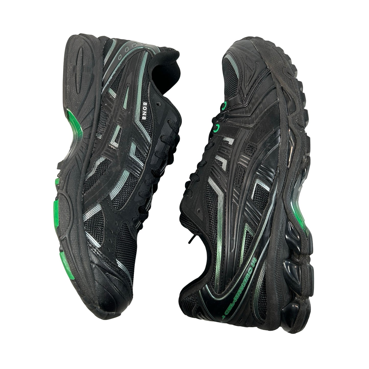 1201AB024 001 ASICS Gel-Kayano 14 8ON8 Black Green [USED] - 9.5 M (Used)