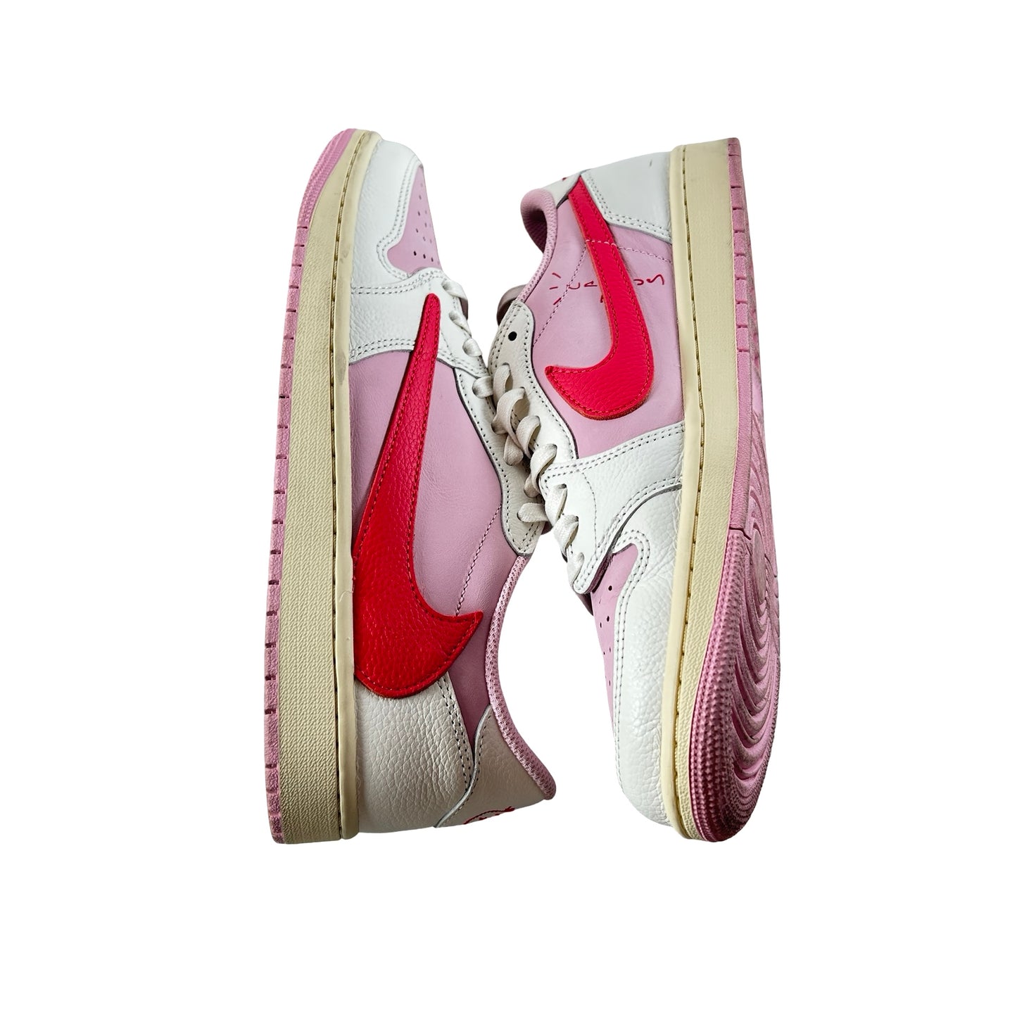 IQ7604 101 Jordan 1 Retro Low OG SP Travis Scott Sail Tropical Pink [USED] - 9.5 M (Used3)