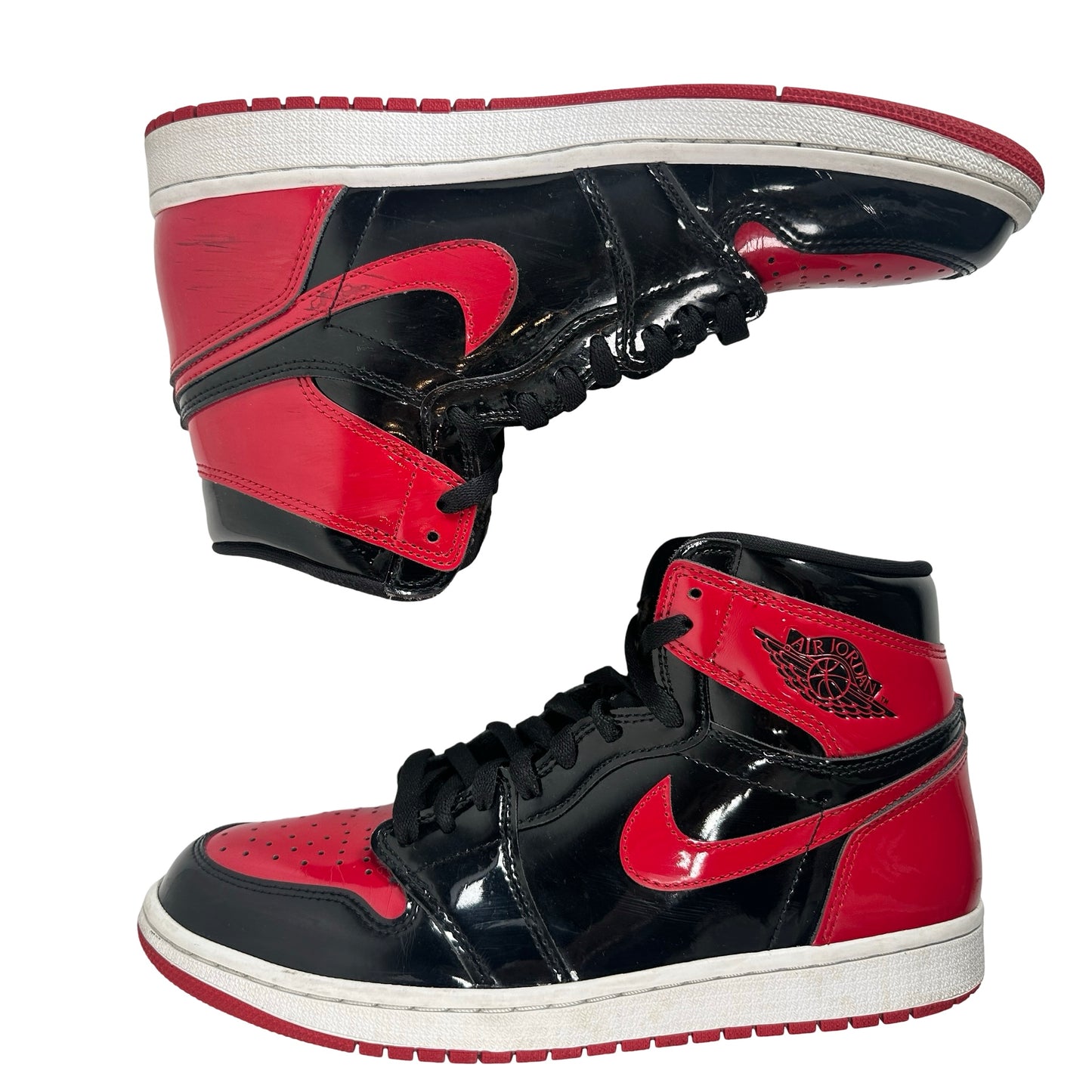 555088 063 Jordan 1 Retro High OG Patent Bred [USED] - 9.5 M (Used2)