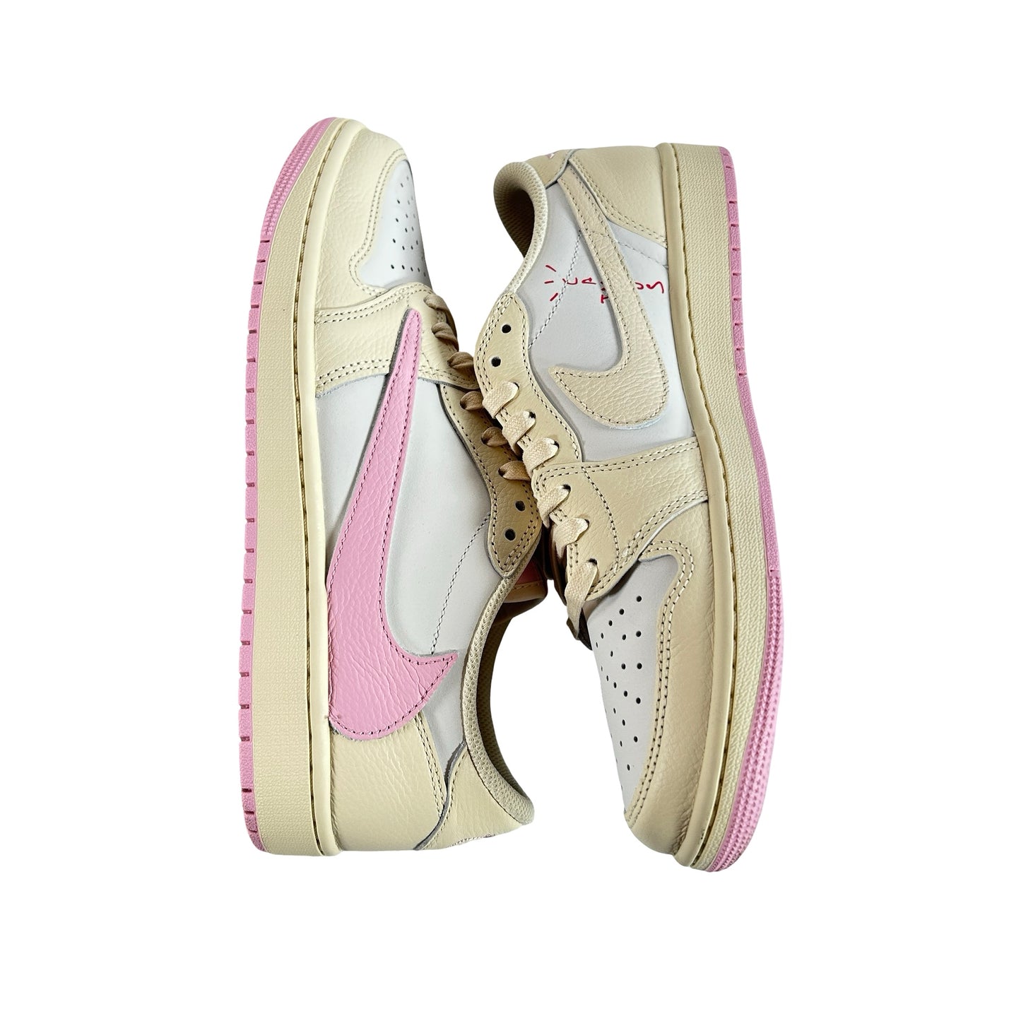 IQ7604 100 Jordan 1 Retro Low OG SP Travis Scott Shy Pink [USED] - 9 M (Used)