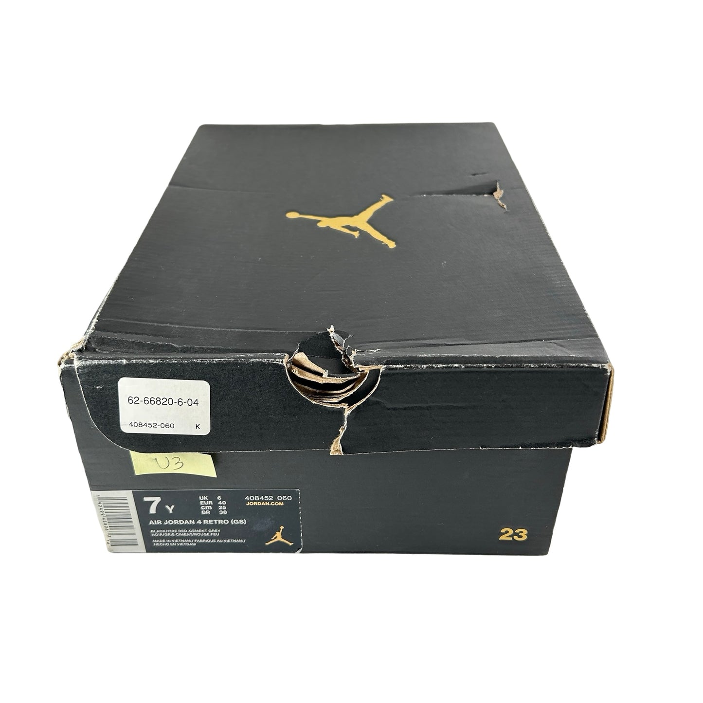 408452 060 Jordan 4 Retro Bred (2019) (GS) [USED] - 7 Y (Used3)