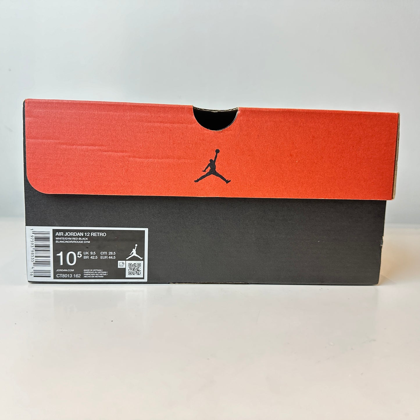 CT8013 162 Air Jordan 12 Red Taxi [USED] - 10.5 M (Used)