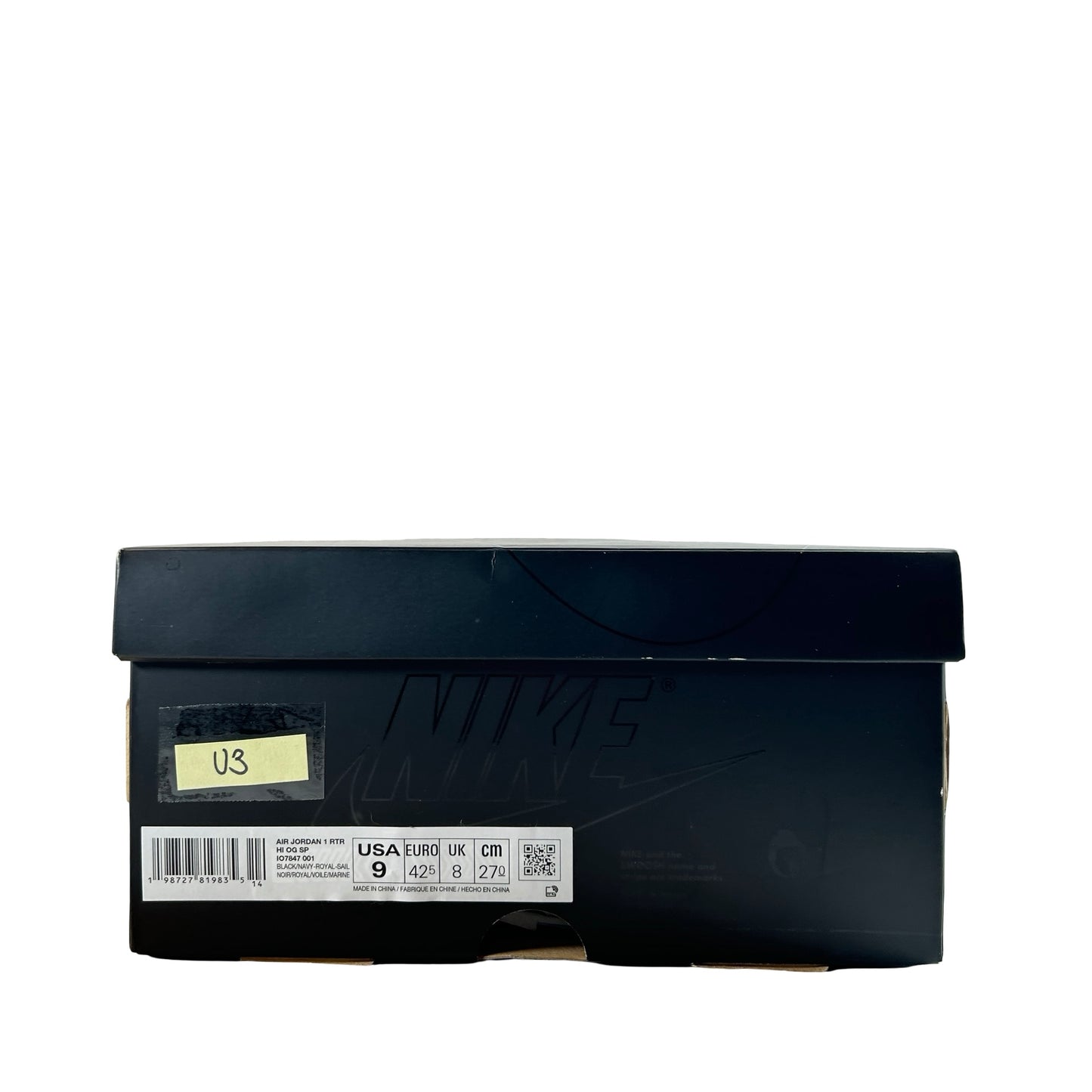 IO7847 001 Jordan 1 Retro High OG SP Fragment x Union LA Sport Royal [USED] - 9 M (Used3)