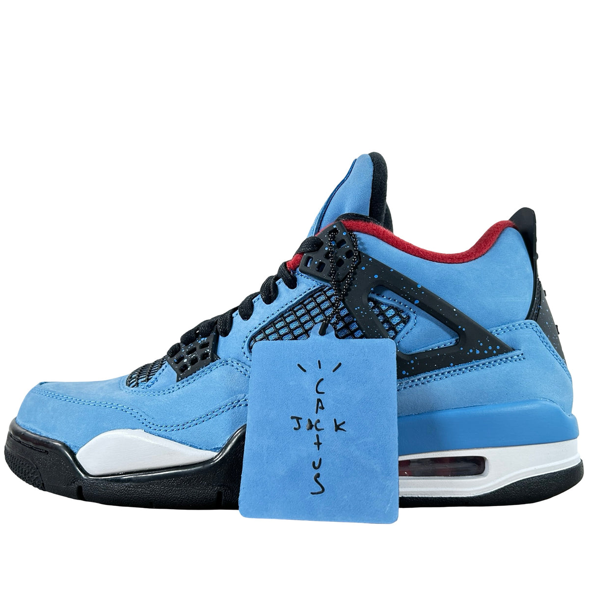 8 MN  Jordan 4 Travis Scott Cactus Jack - 8 M (Glue Stains)