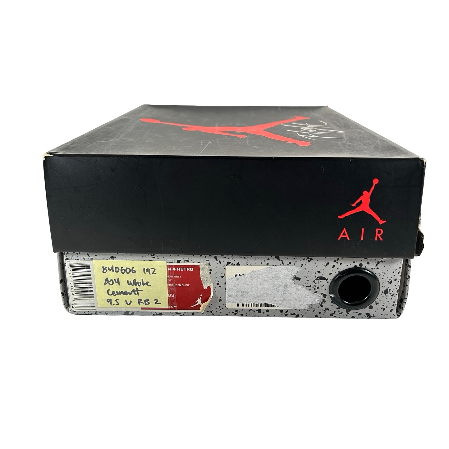 840606 192 Jordan 4 White Cement [USED] - 9.5 M (Used2) (Replace Box2)