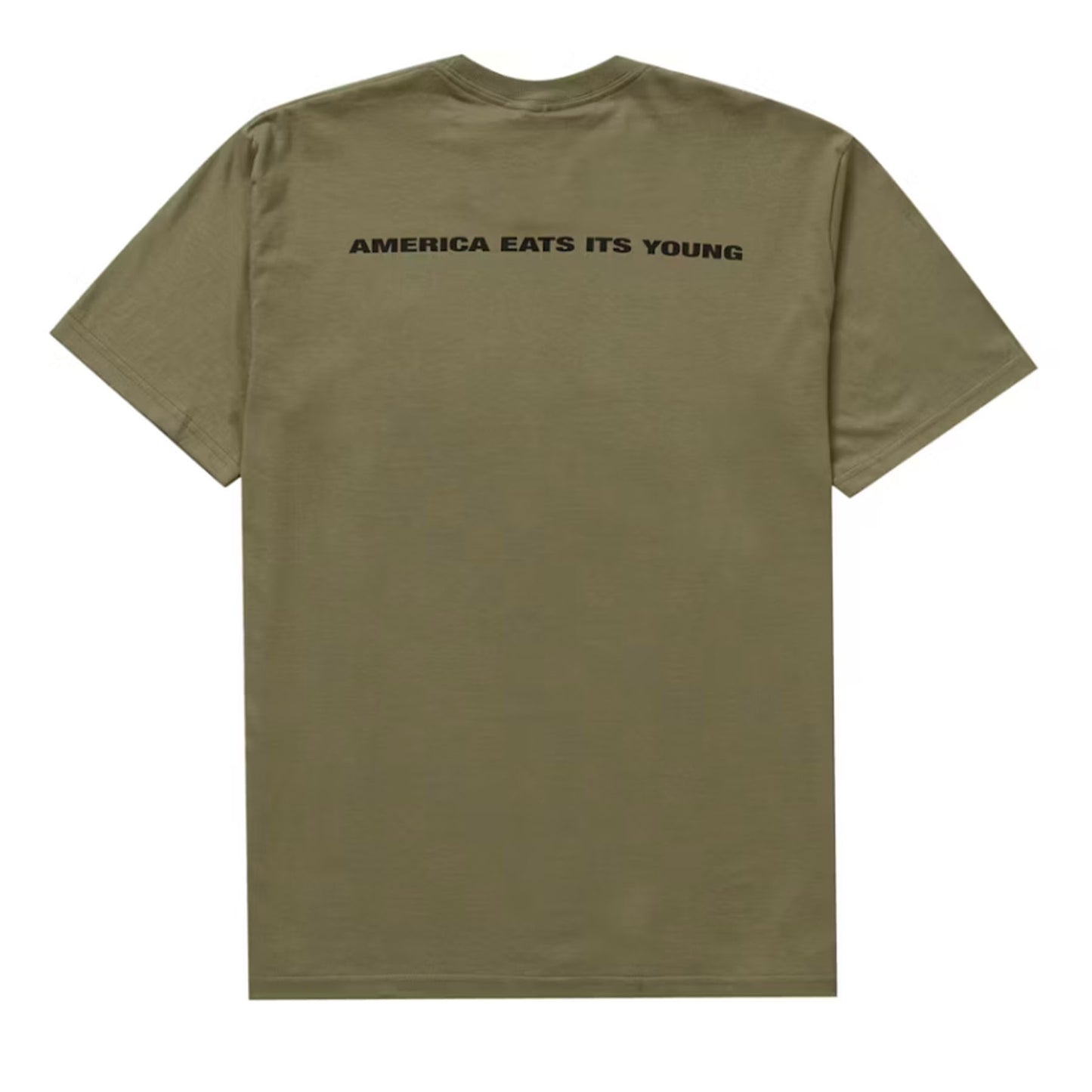 Supreme America Eats Its Young Tee Light Olive [USED] - L (Used)