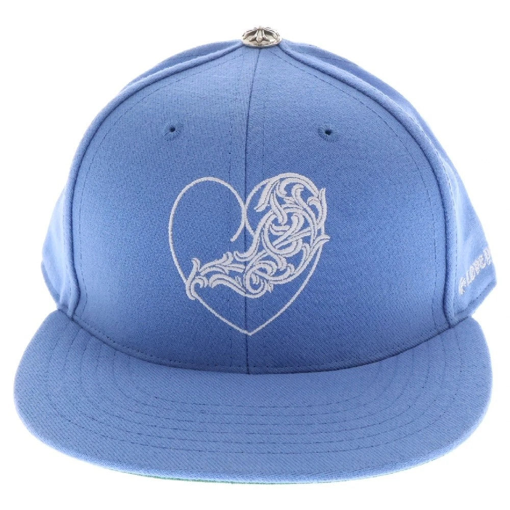Chrome Hearts Wool Acrylic Serge Carolina Blue Fitted Hat
