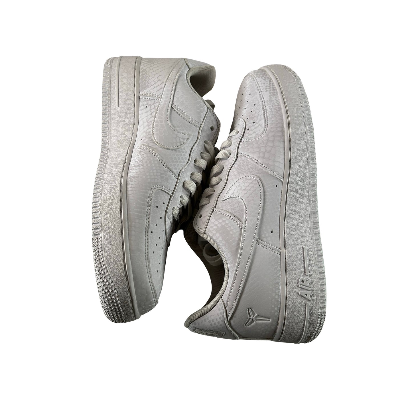 IB0018 100 Nike Air Force 1 Low Kobe Bryant Forever White [USED] - 10 M (Used)