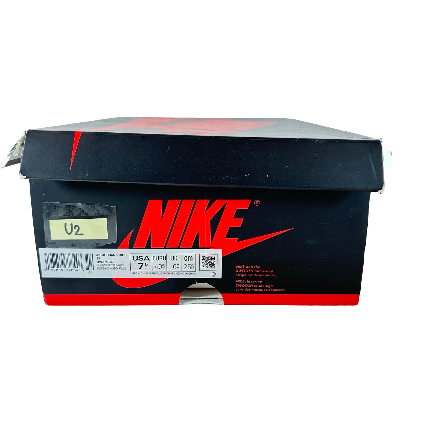 HV6674 067 Jordan 1 Retro High '85 OG Bred (2025) [USED] - 7.5 M (Used2)