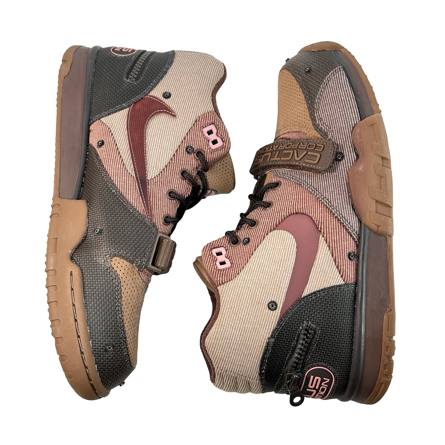 DR7515 200 Nike Air Trainer 1 SP Travis Scott Wheat [USED] - 11 M (Used) (No Box)