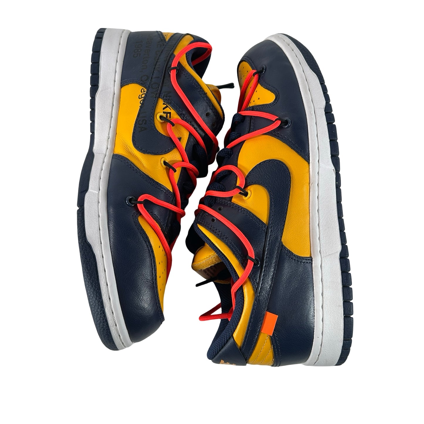 CT0856 700 Dunk Low Off-White University Gold [USED] - 9 M (Used2)
