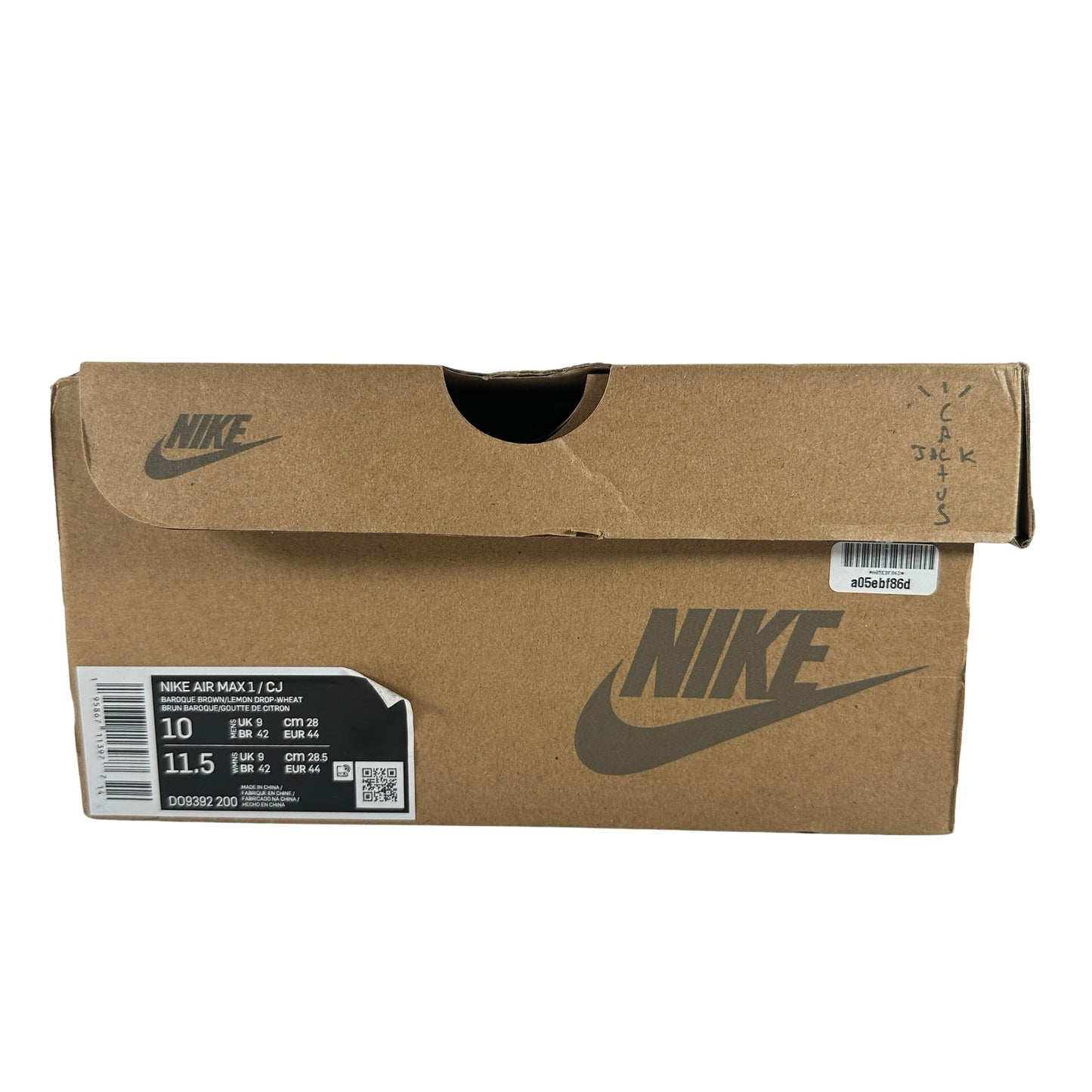 DO9392 200 Nike Air Max 1 Travis Scott Brown [USED] - 10 M (VNDS)