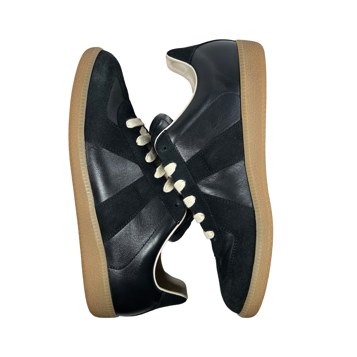 Maison Margiela Men's Replica Leather Low-Top Black [USED] - 43 EU (Used)