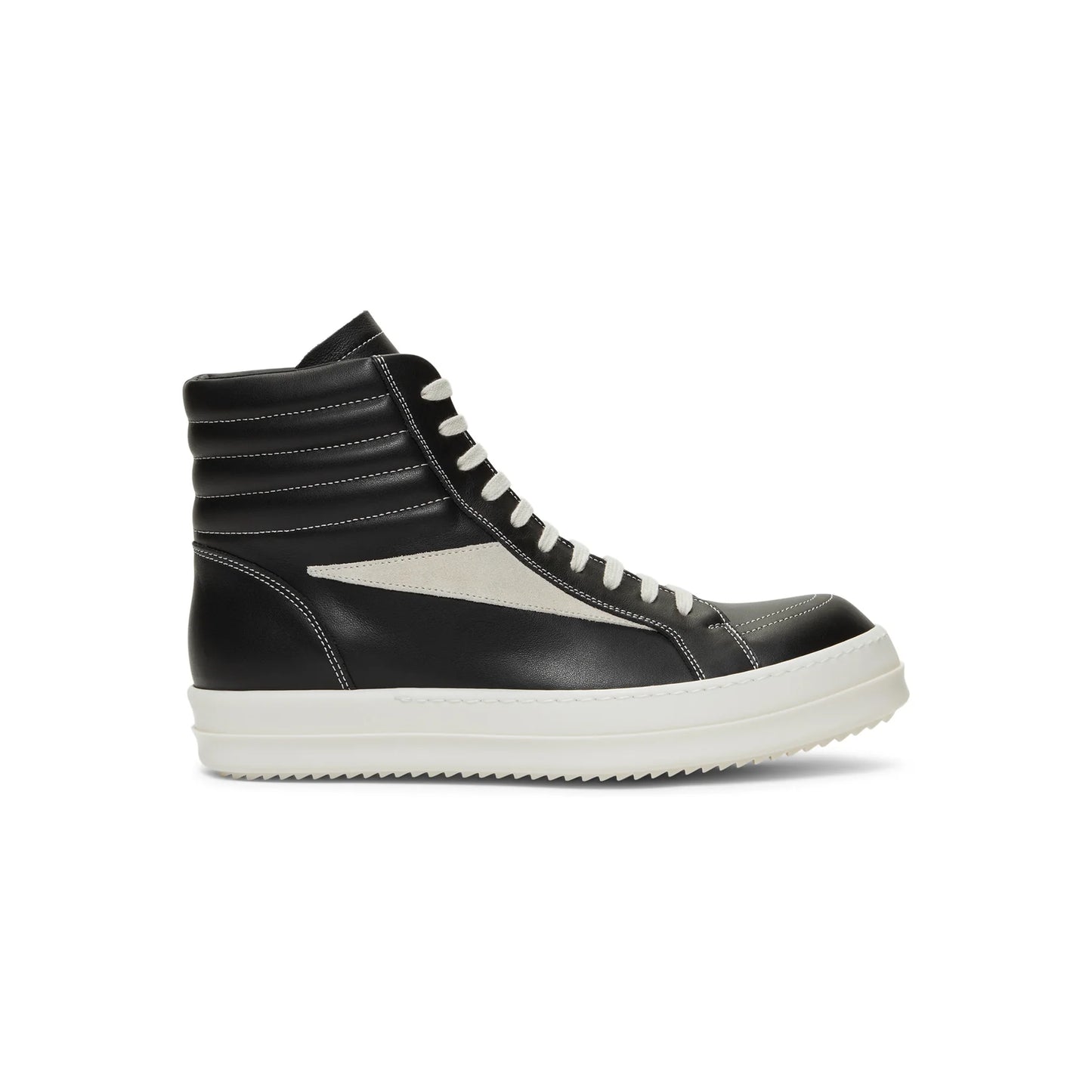 RU01E5896 LCOLVS Rick Owens High Vintage Sneakers Black Milk