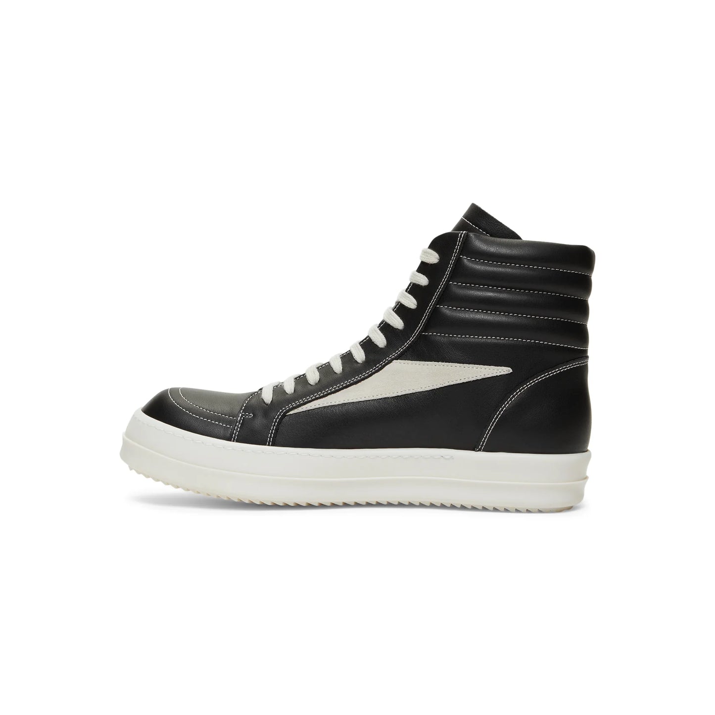 RU01E5896 LCOLVS Rick Owens High Vintage Sneakers Black Milk
