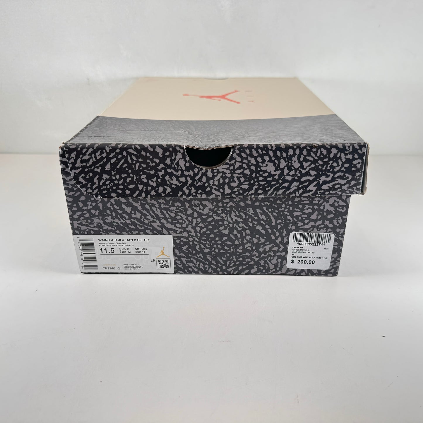 CK9246 121 Jordan 3 Retro Georgia Peach (W) [USED] - 11.5  W (Used2)
