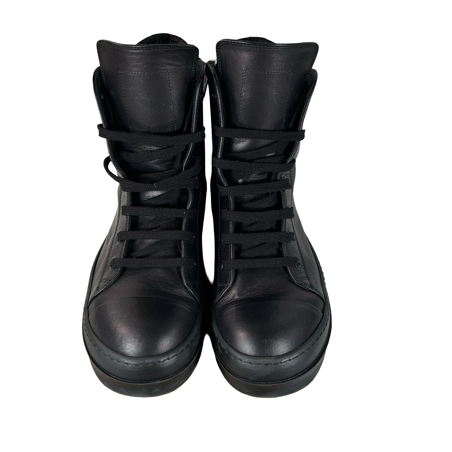 RR01E5890 LCH Rick Owens Black Temple Sneakers [USED] - EU 43 (Used)