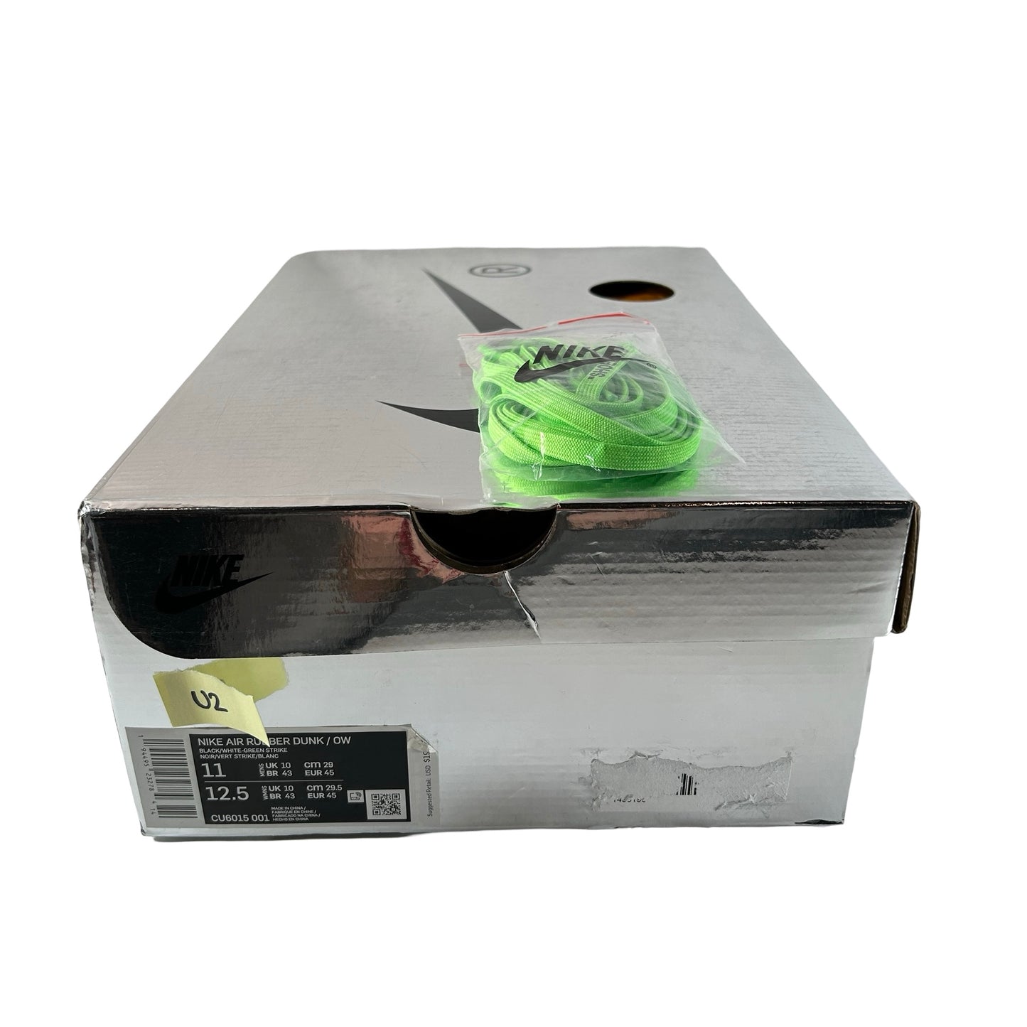 CU6015 001 Nike Air Rubber Dunk Off-White Green Strike [USED] - 11 M (Used2)