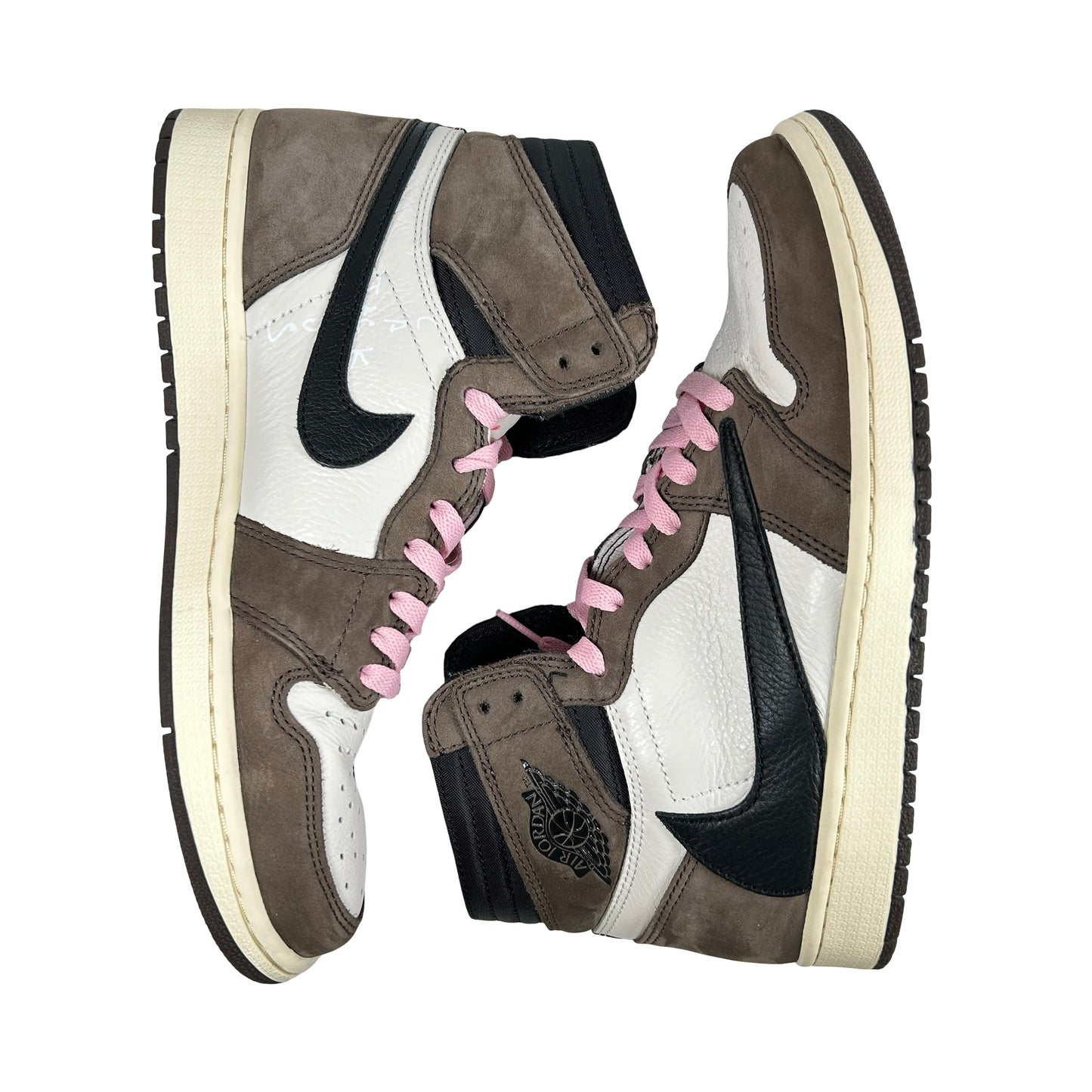 CD4487 100 Jordan 1 Retro High OG SP Travis Scott Mocha [USED] - 9 M (Used2)