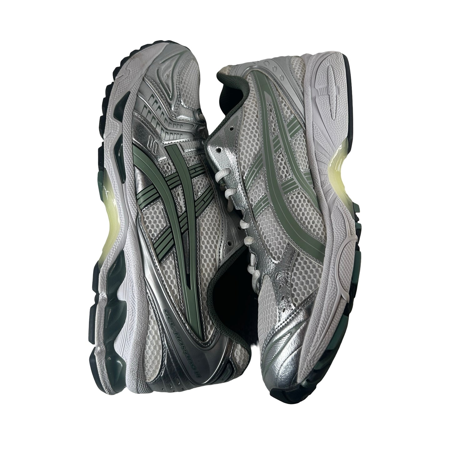 1201A019 107 ASICS Gel-Kayano 14 White Pure Silver Slate Grey Sage [USED] - 11 M (Used2) (No Box2)