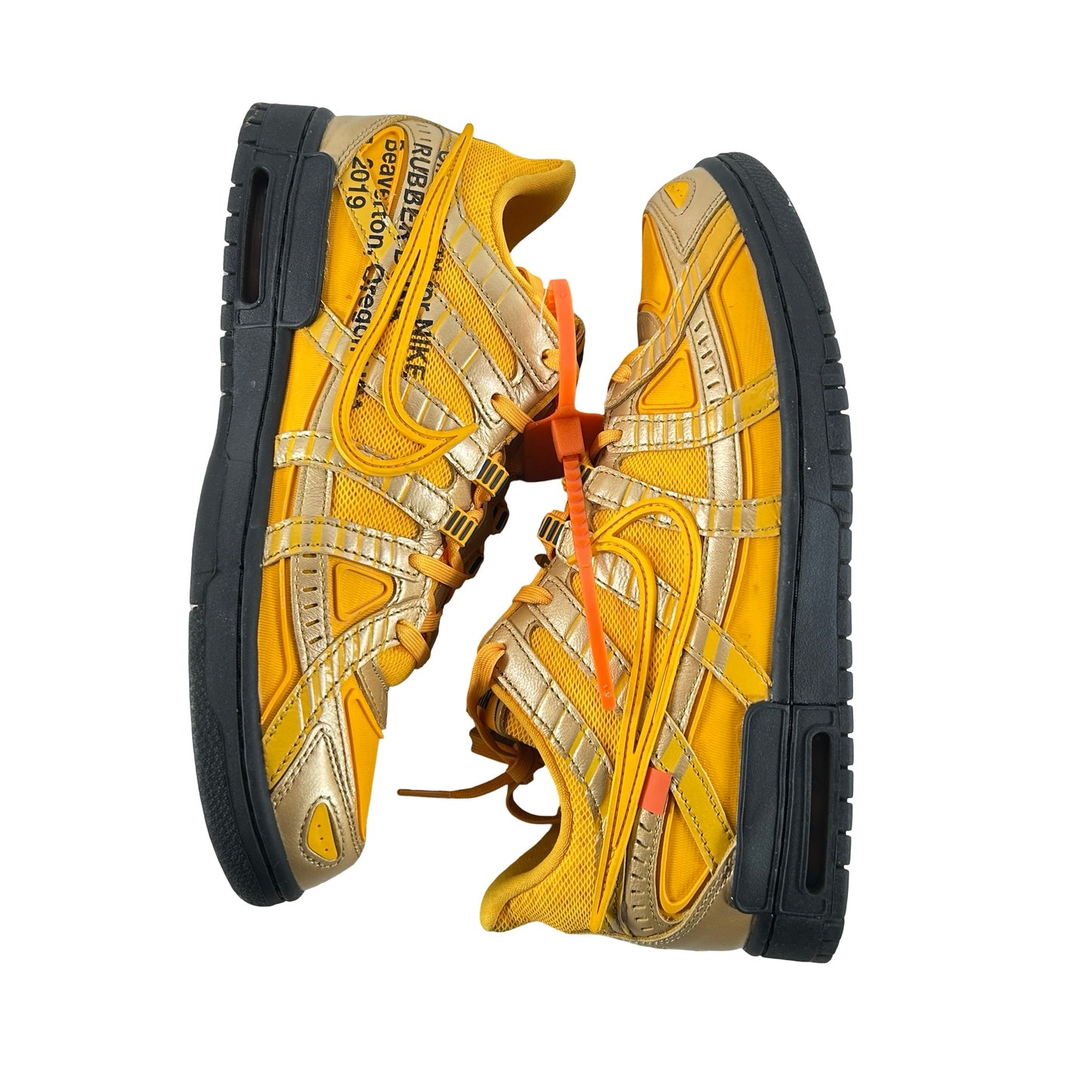 CU6015 700 Nike Air Rubber Dunk Off-White University Gold [USED] - 10 M (Used)