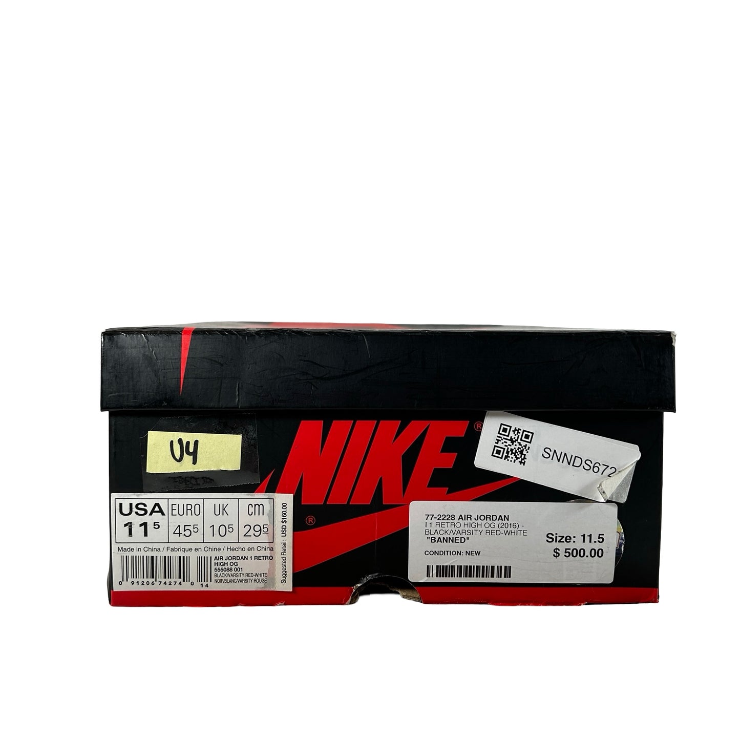 555088 001 Jordan 1 Retro High Bred Banned (2016) [USED] - 11.5 M (Used4)