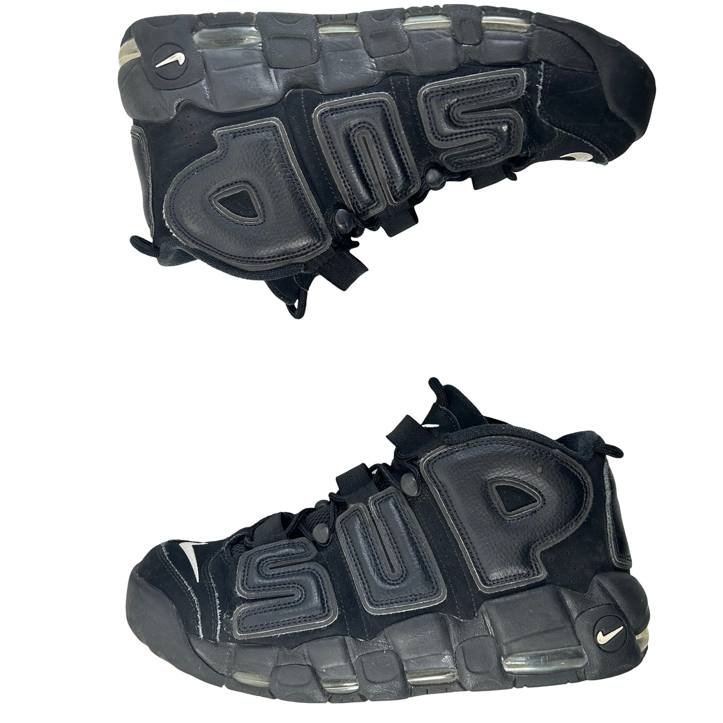 902290 001 Nike Air More Uptempo Supreme Suptempo Black [USED] - 11 M (Used) (No Box)
