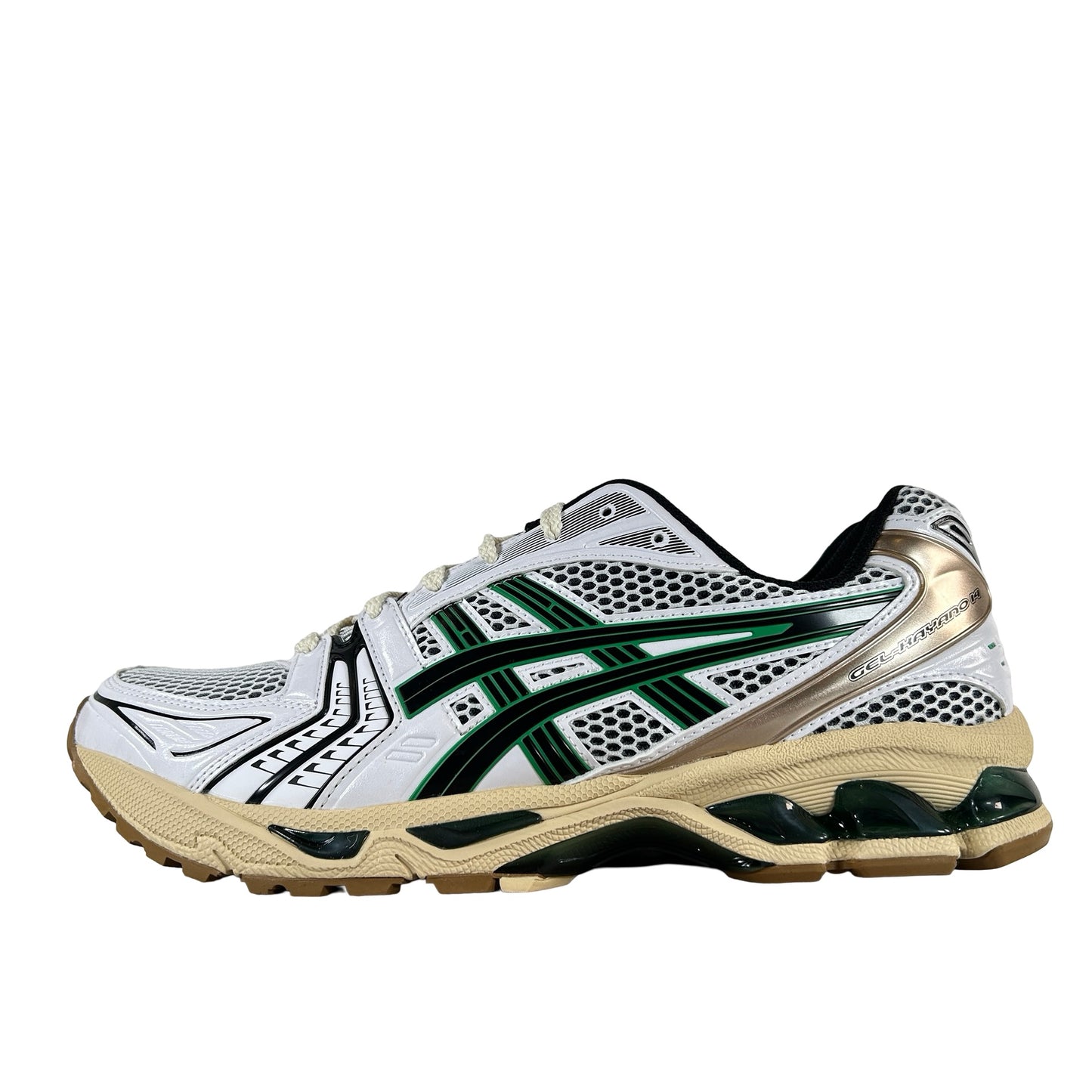 1203A740 103 ASICS Gel-Kayano 14 White Hinoki Beige [USED] - 11 M (Used)