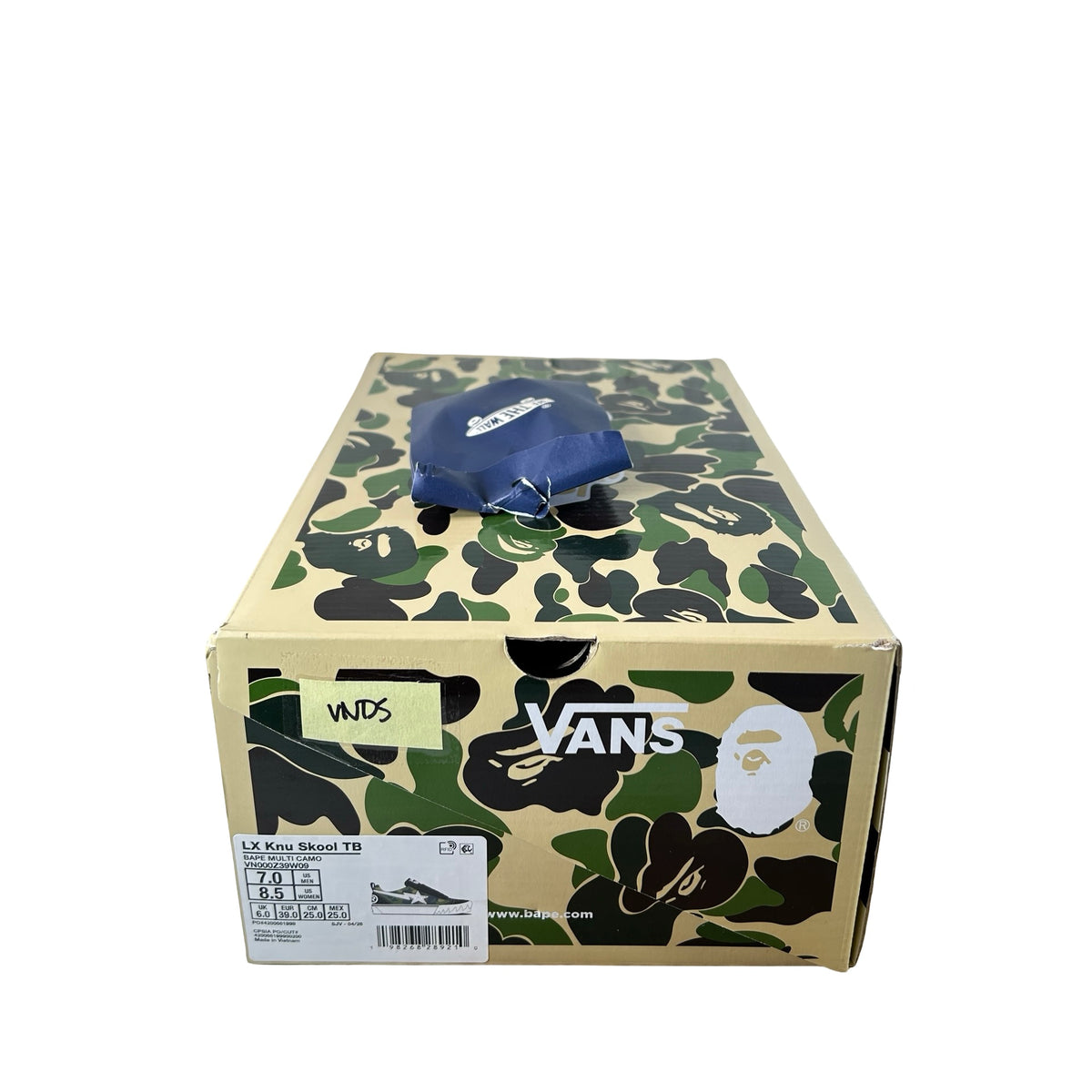 VN000Z39W09 Vans Knu Skool Bape Camo Green [USED] - 7 M (VNDS)