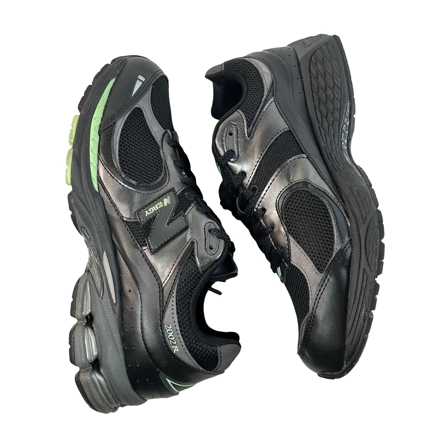 M2002RLD New Balance 2002R Black Silver Green [USED] - 11 M (Used)