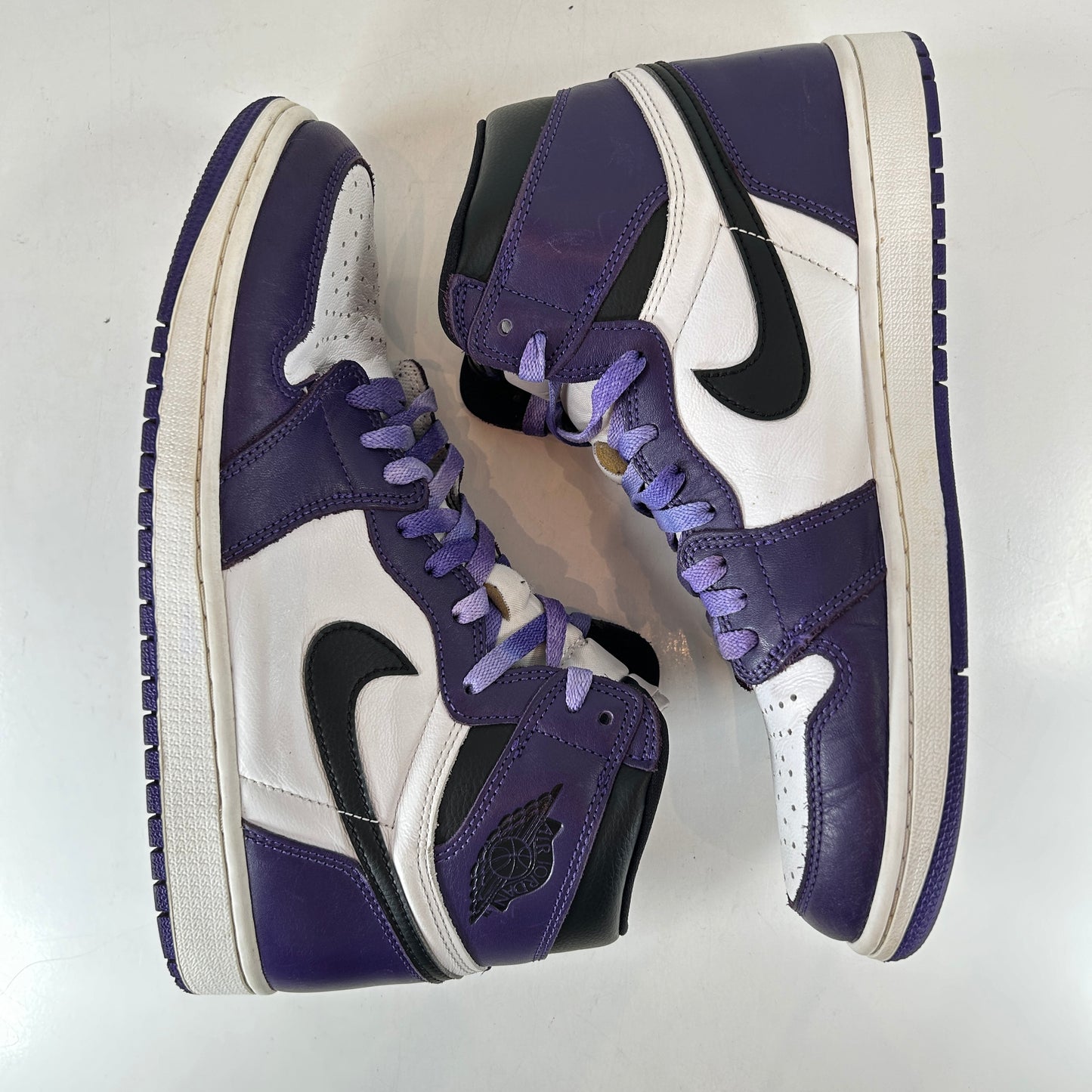 555088 500 Jordan 1 Court Purple [USED] - 10.5 M (Used) (No Box)