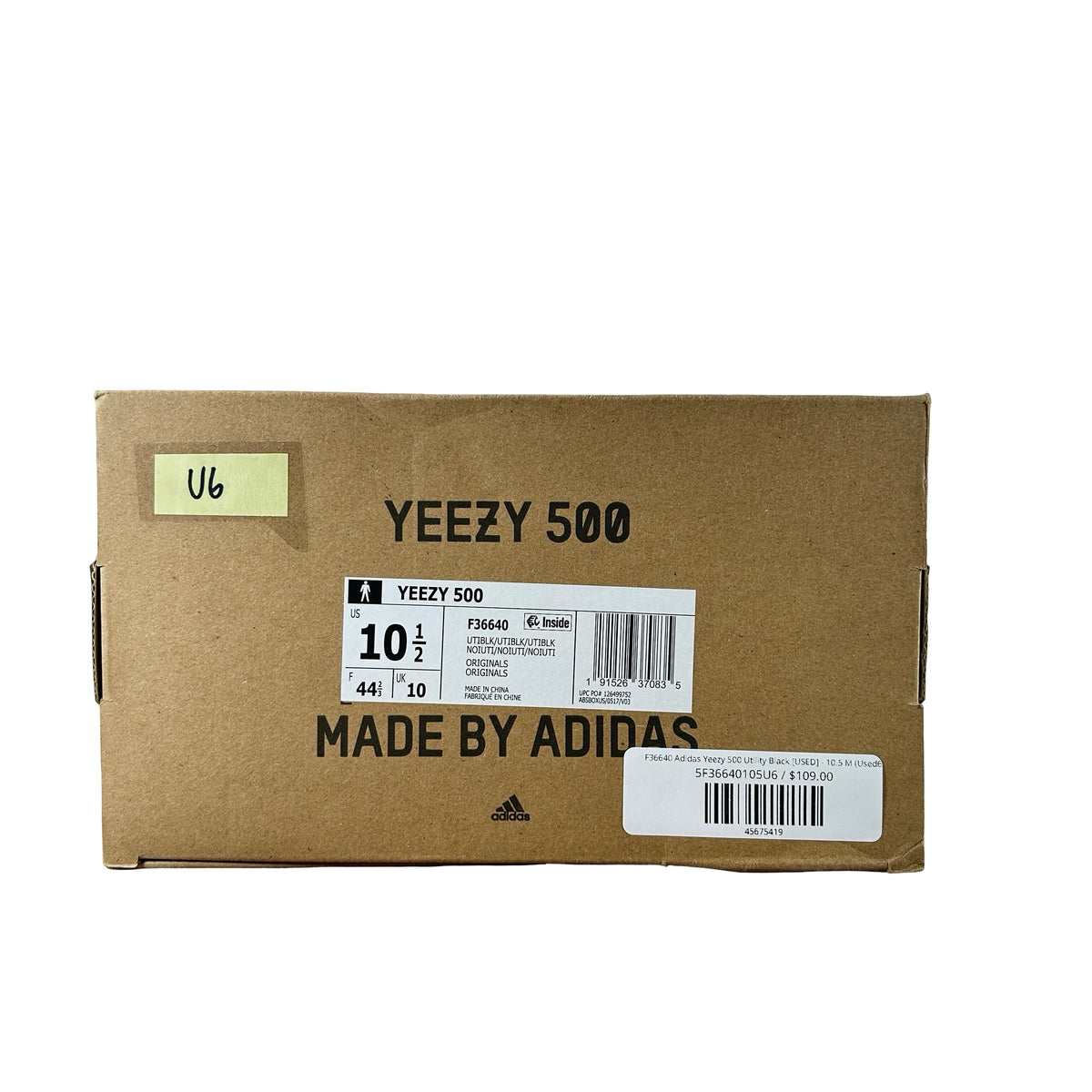 F36640 Adidas Yeezy 500 Utility Black [USED] - 10.5 M (Used6)