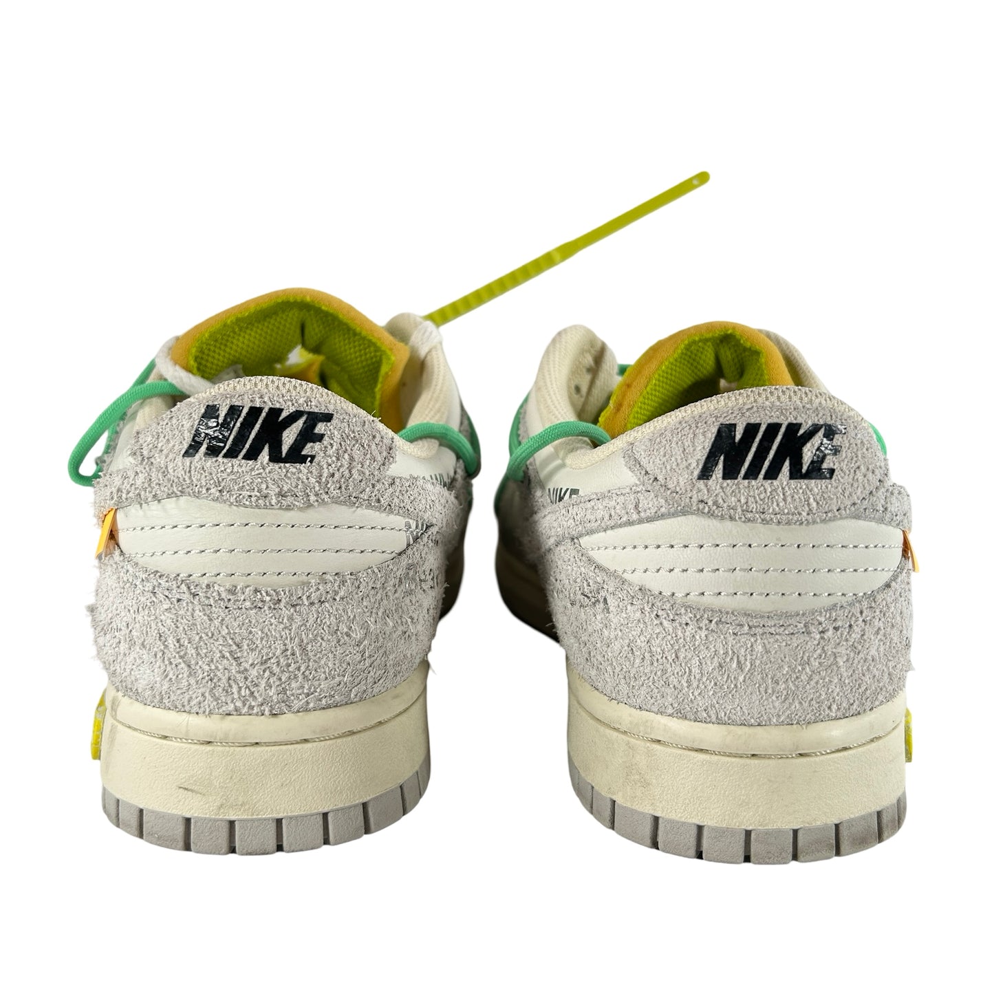 DJ0950 106 Nike Dunk Low Off-White Lot 14 [USED] - 9.5 M (Used) (No Insoles)