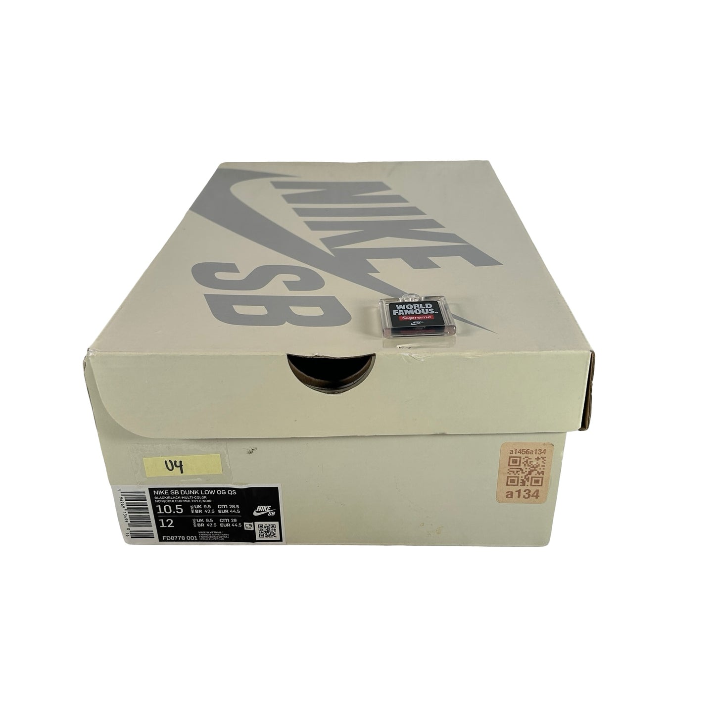 FD8778 001 Nike SB Dunk Low Supreme Rammellzee [USED] - 10.5 M (Used4)