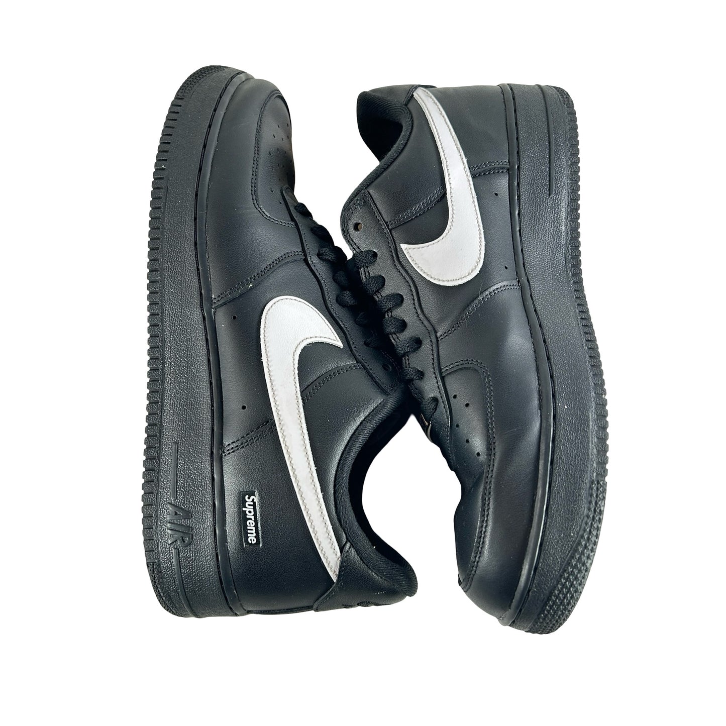 CU9225 002 Nike Air Force 1 Low Supreme Black White [USED] - 12 M (Used2)