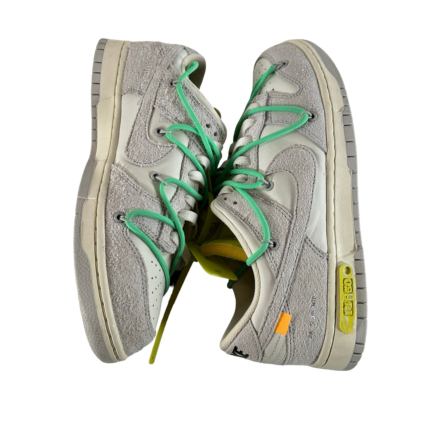 DJ0950 106 Nike Dunk Low Off-White Lot 14 [USED] - 10 M (Used)