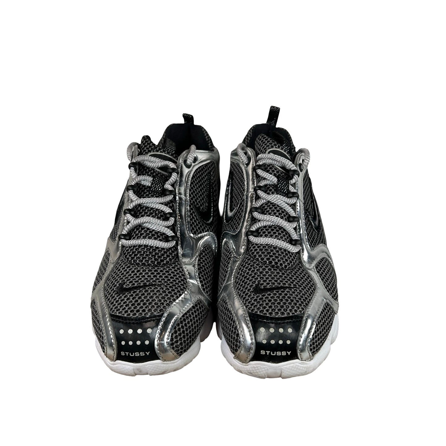 CU1854 001 Nike Air Zoom Spiridon Cage 2 Stussy Pure Platinum [USED] - 8 M (Used)