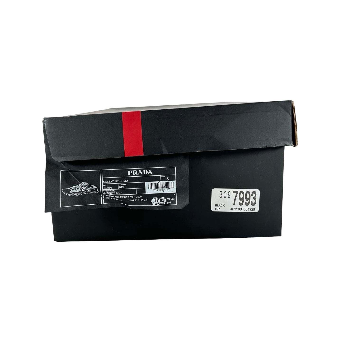 4E3400 ASZ F002 Prada America's Cup Black [USED] - UK 8 (Used)