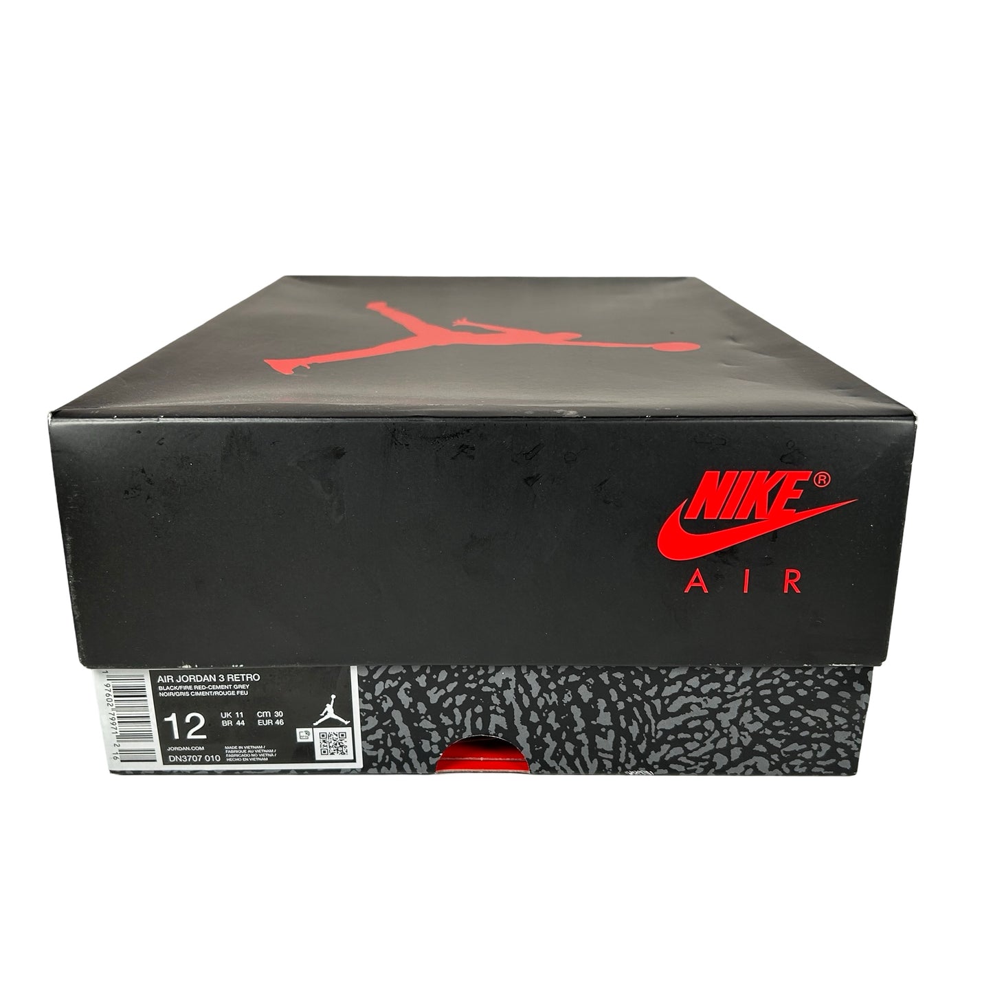 DN3707 010 Jordan 3 Retro Black Cement Reimagined (2024) [USED] - 12 M (Used)
