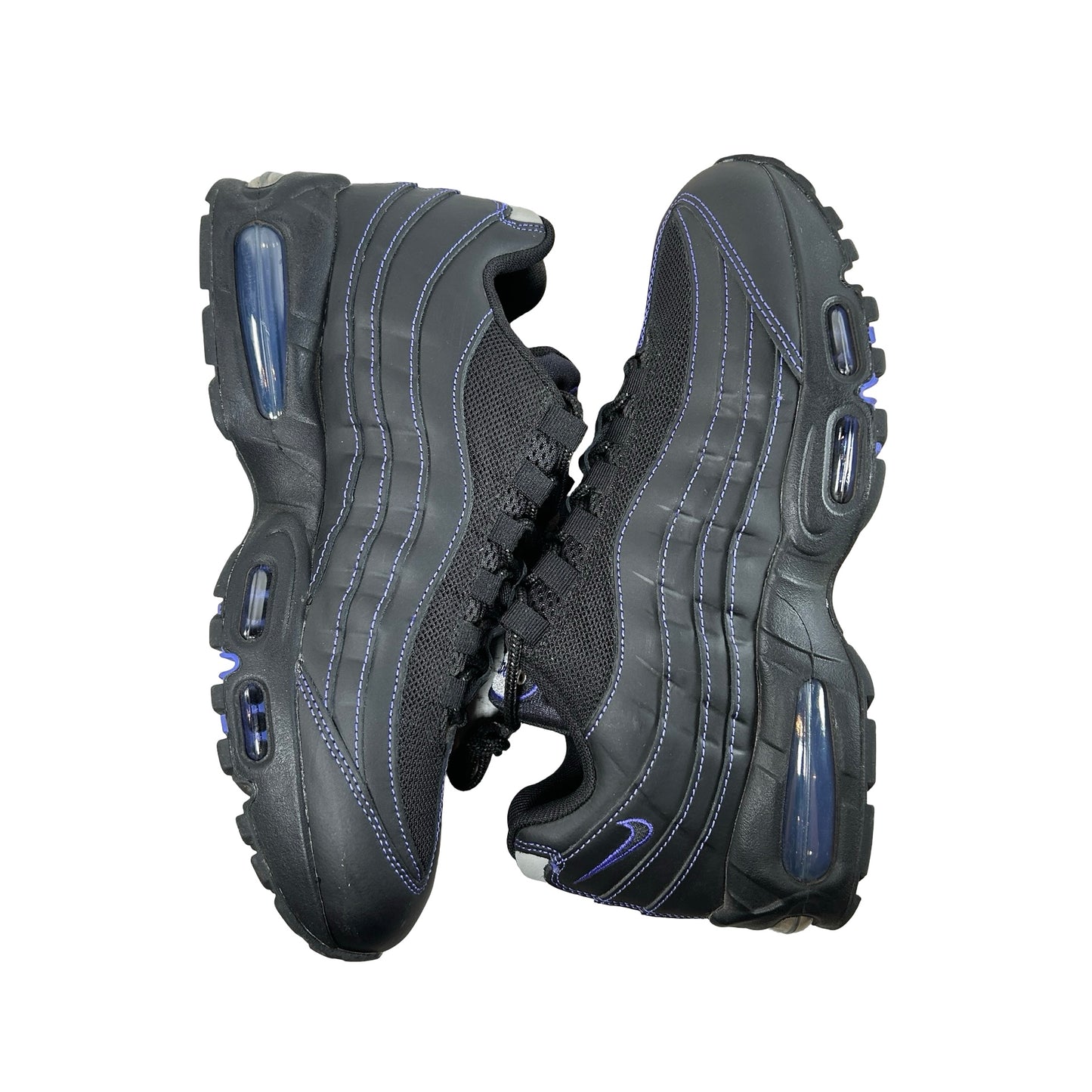 IB7936 001 Nike Air Max 95 OG Big Bubble Black Persian Violet [USED] - 9 M (Used)