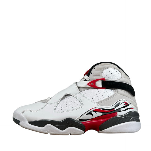 305381 100 Jordan 8 Retro White True Red (2025) [USED] - 9 M (Used) (No Box)