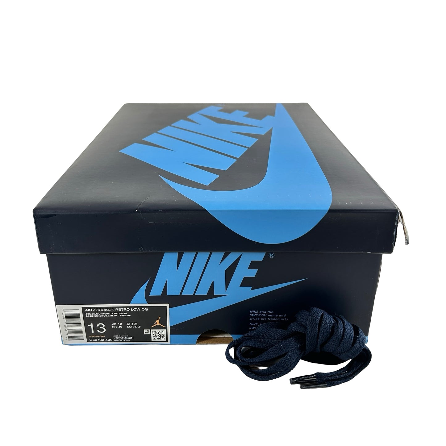 CZ0790 400 Jordan 1 Low OG Obsidian UNC [USED] - 13 M (Used)