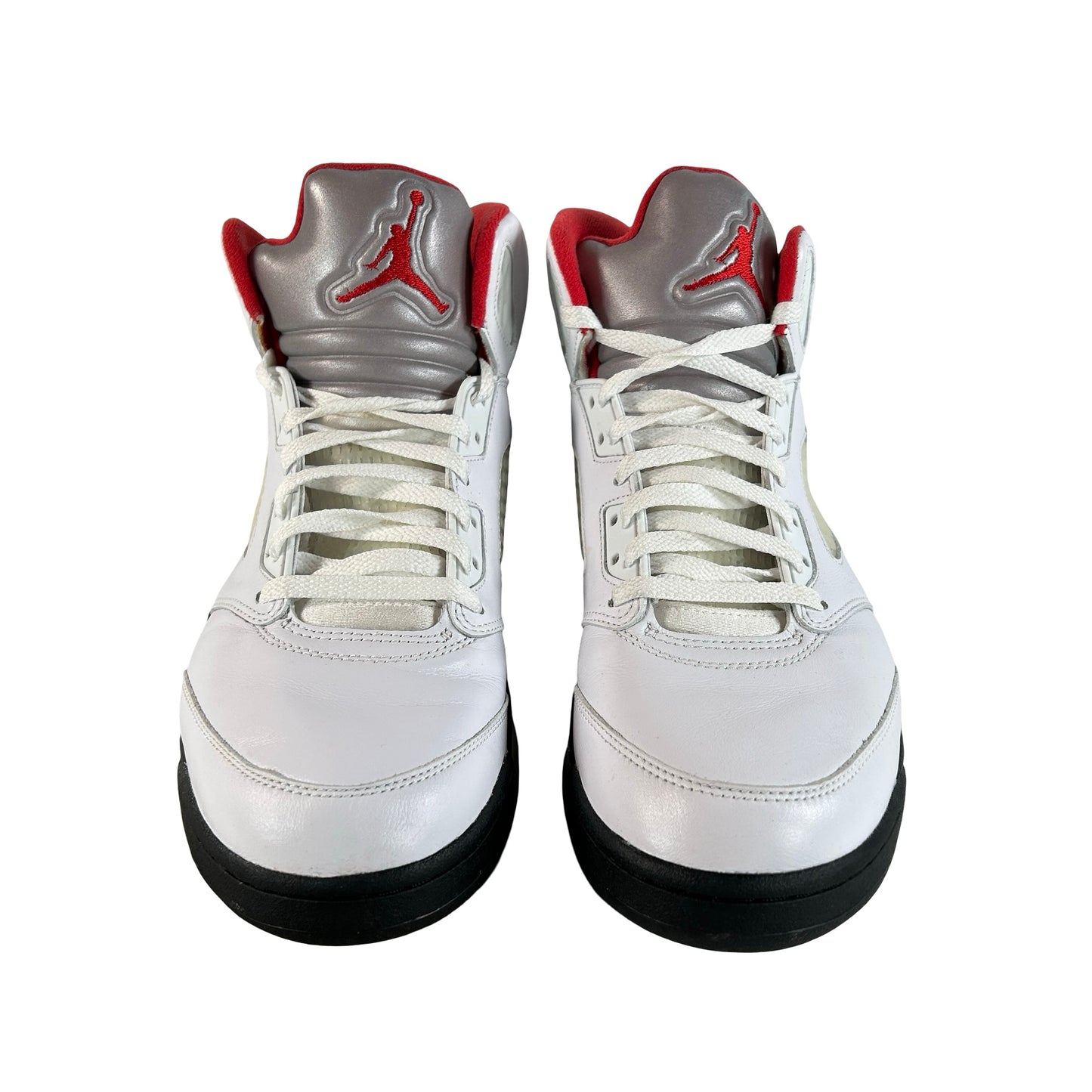 DA1911 102 Jordan 5 Retro Fire Red Silver Tongue (2020) [USED] - 11 M (Used) (Replace Box)