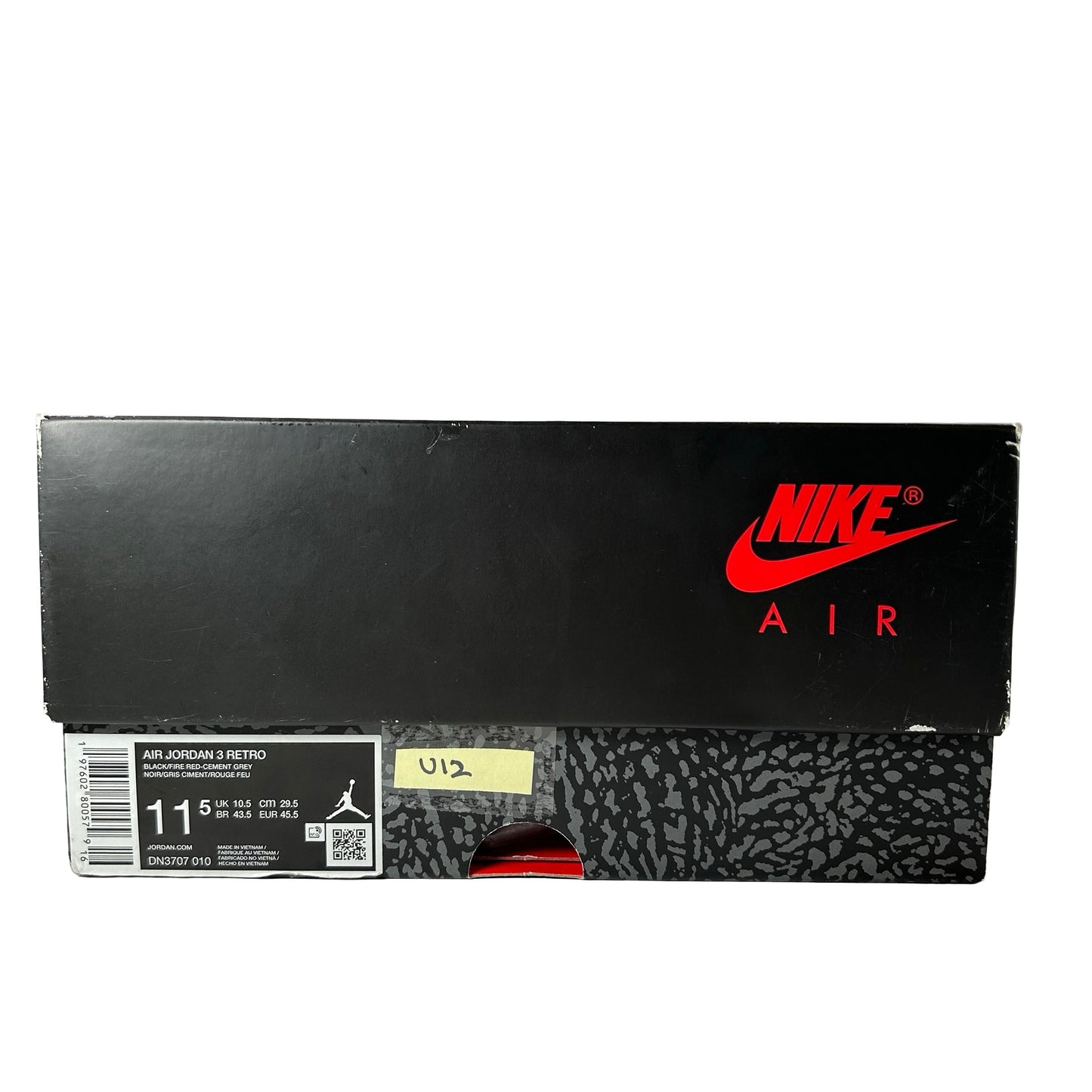 DN3707 010 Jordan 3 Retro Black Cement Reimagined (2024) [USED] - 11.5 M (Used12)