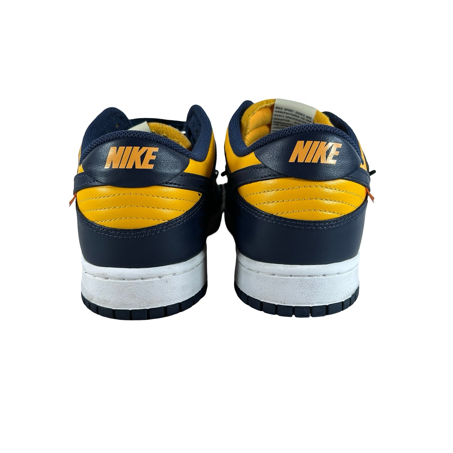 CT0856 700 Dunk Low Off-White University Gold [USED] - 12 M (Used) (No Box) (Missing Outer Lace)